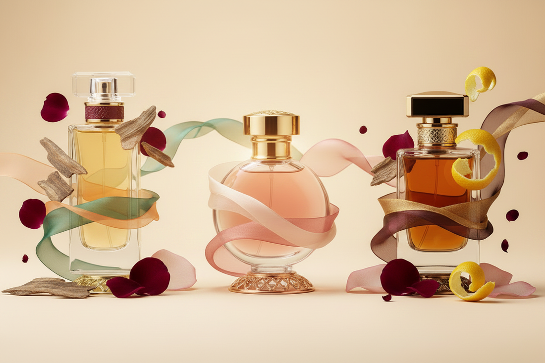 Notes de tête, de cœur et de fond d'un parfum