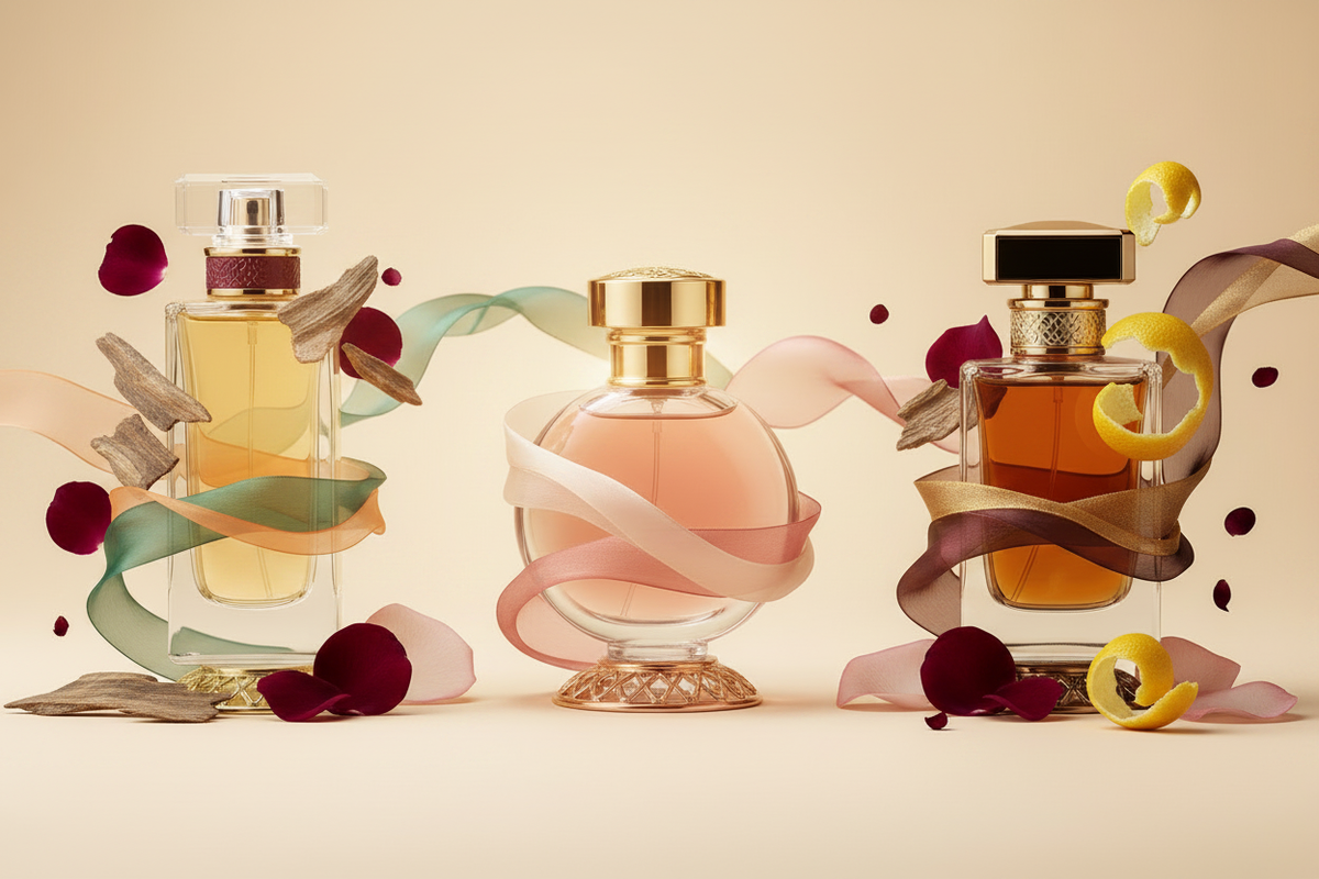 Notes de tête, de cœur et de fond d'un parfum